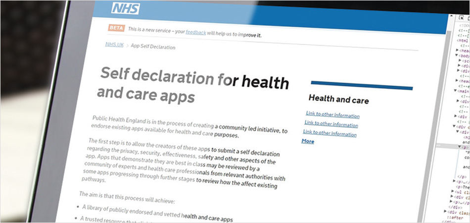 Public Health England – health app endorsement system