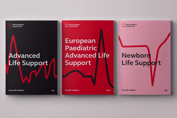 Resuscitation Council UK branding shown on various report covers