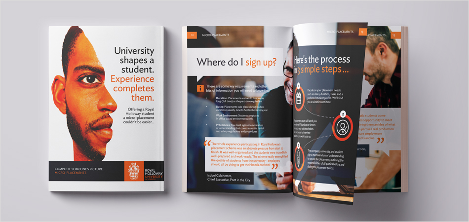 Royal Holloway, University of London careers micro-placements brochure