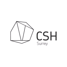 CSH Surrey logo (grey) created by IE Brand