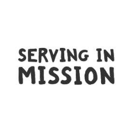 Serving in Mission logo (grey) by IE Brand